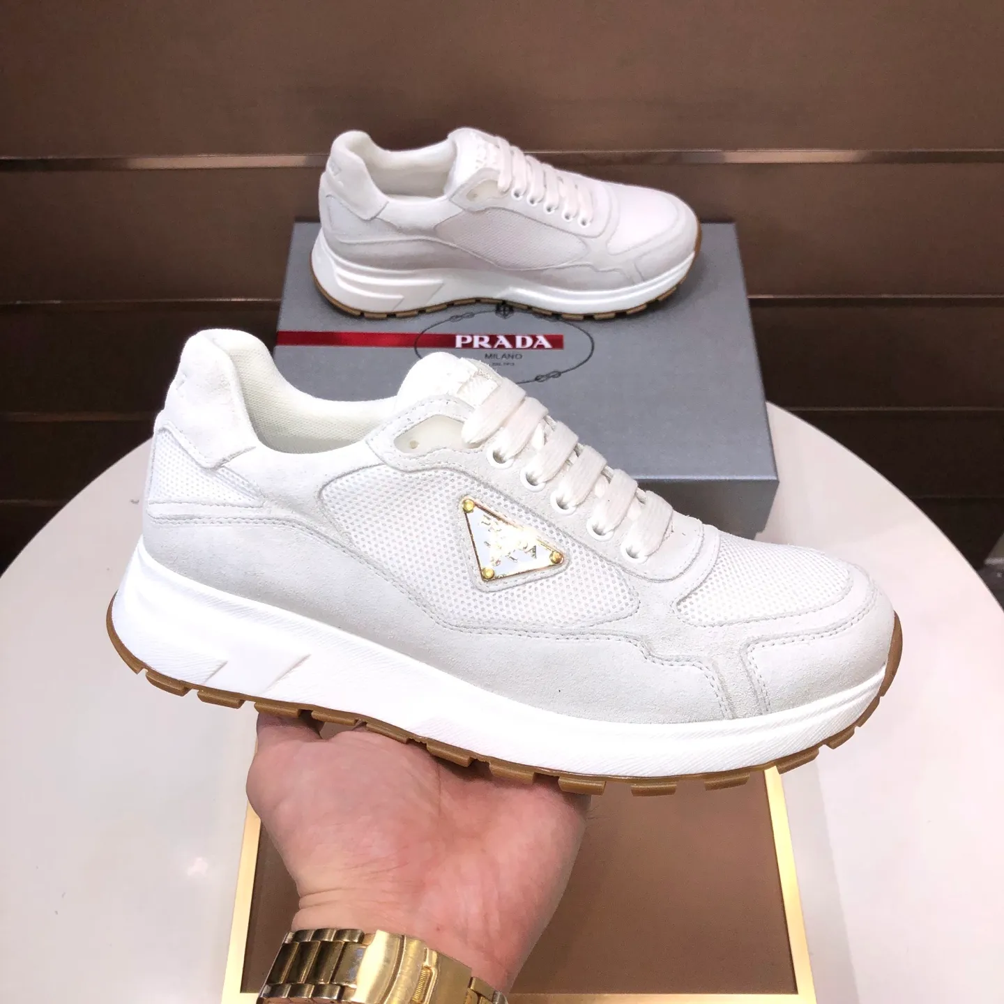 Men's shoes 💰580💰 [PRADA] Top-quality original items, new seasonal styles, high-quality original items, top-level imported calfskin and original imported glue, imported cowhide lining with original cowhide feet, original outsole! Quality guaranteed! Code 38-45 (45 customized)